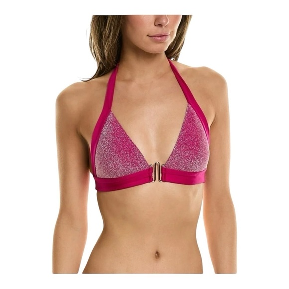 Trina Turk Cosmos M Bar Halter Bikini Top/Banded Hipster Bikini Bottoms NWT - Picture 3 of 8